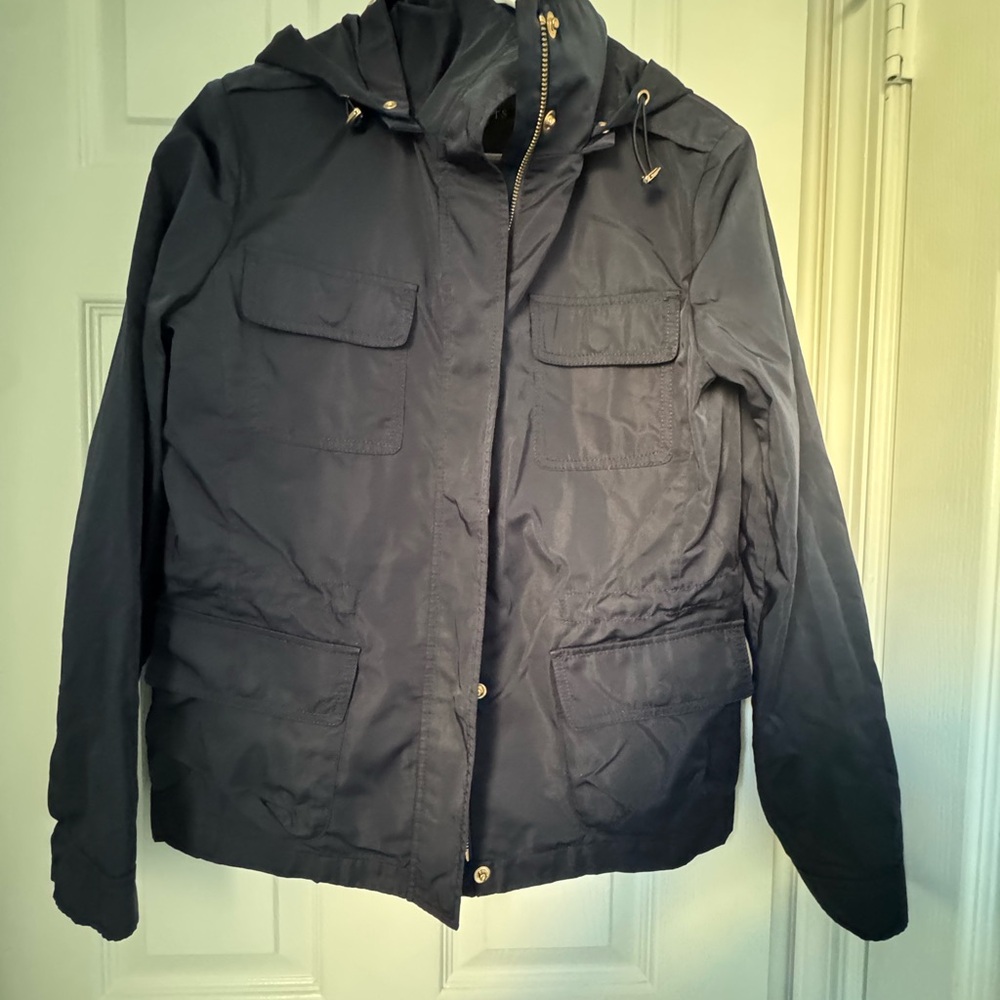 Women’s Navy Hooded Jacket